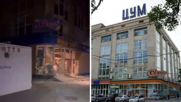 Окупанти-обстріляли-херсонський-ЦУМ-з-артилерії-(відео)