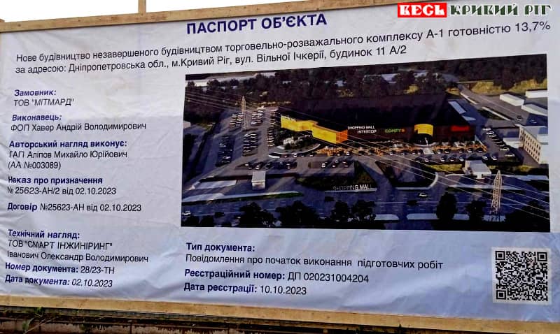 У Кривому Розі "розморозили" будівництво великого ТРЦ - деталі об'єкту 2 031123 14 min | 1